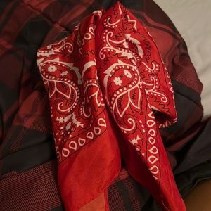 RED HEADBAND BANDANA 6 for 8 PACKAGED! 6pc thick good quality head wrap